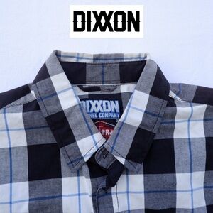 Dixxon FR Flannel Company Mens The Pilot Shirt Size XL Black White Work Plaid